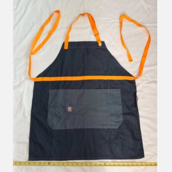 McDonald's Employee Denim Apron With Yellow Adjustable Straps & Ties RMHC NWOT - Picture 3 of 9